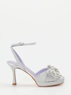 Damen Konstantin Starke – Abendsandale aus Metallicleder