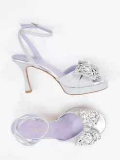 Damen Konstantin Starke – Abendsandale aus Metallicleder