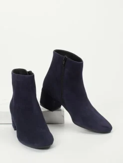– Ankle Boots aus Veloursleder Dunkel*Konstantin Starke Discount