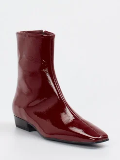 – Ankle Boots aus Lackleder Bordeaux*Konstantin Starke Outlet