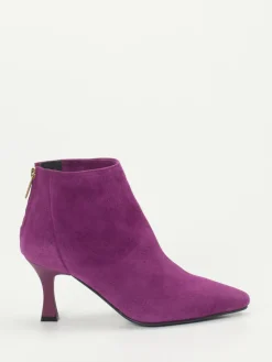 – Ankle Boots aus Veloursleder Violett*Konstantin Starke