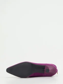 – Ankle Boots aus Veloursleder Violett*Konstantin Starke