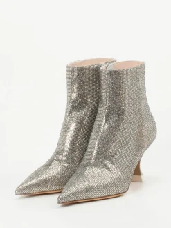 Damen Konstantin Starke – Ankle Boots aus Metallicleder