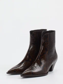 Damen Konstantin Starke – Ankle Boots aus geprägtem Leder