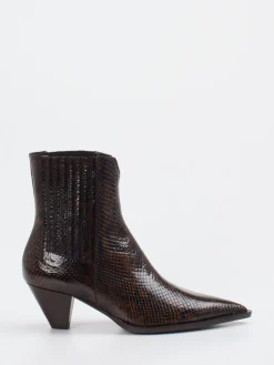Damen Konstantin Starke – Ankle Boots aus geprägtem Leder