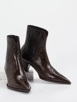 Damen Konstantin Starke – Ankle Boots aus geprägtem Leder
