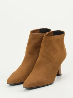Damen Konstantin Starke – Ankle Boots aus Veloursleder Cognac