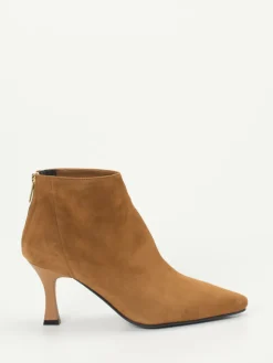 Damen Konstantin Starke – Ankle Boots aus Veloursleder Cognac