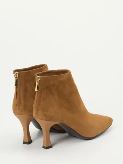 Damen Konstantin Starke – Ankle Boots aus Veloursleder Cognac