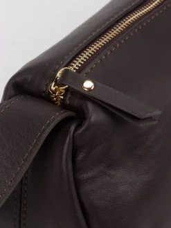 Damen Konstantin Starke – Baguette Bag aus Lammleder Dunkel