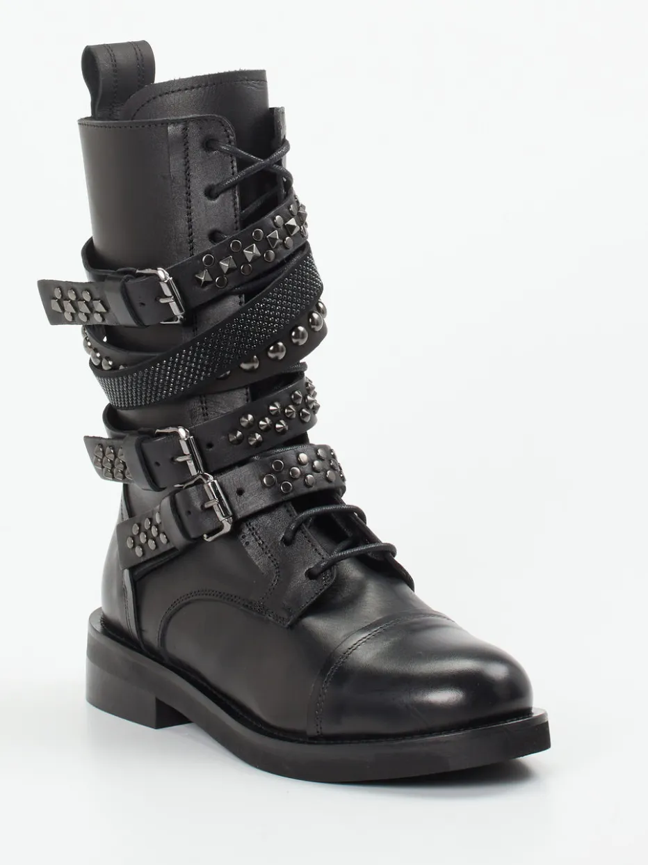 Damen Konstantin Starke – Biker Boots aus Kalbleder