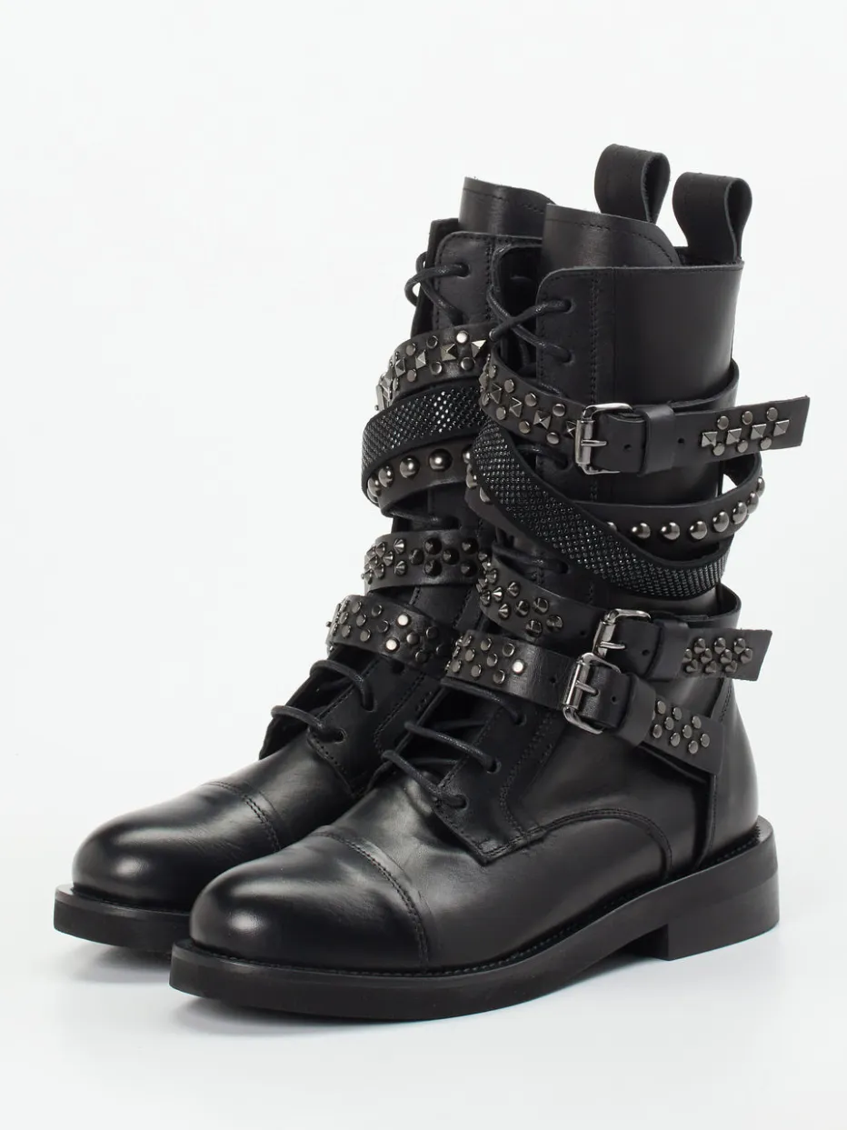 Damen Konstantin Starke – Biker Boots aus Kalbleder