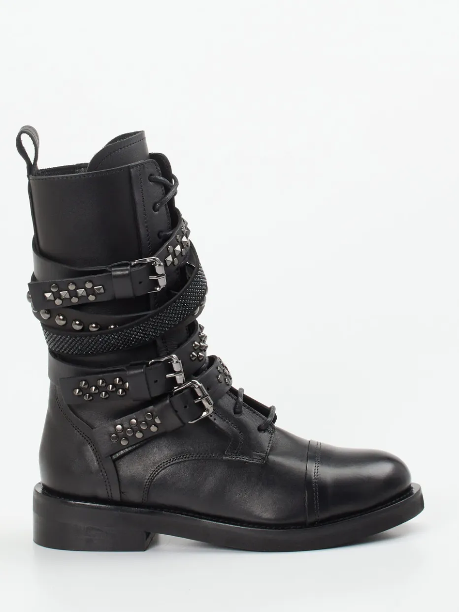 Damen Konstantin Starke – Biker Boots aus Kalbleder