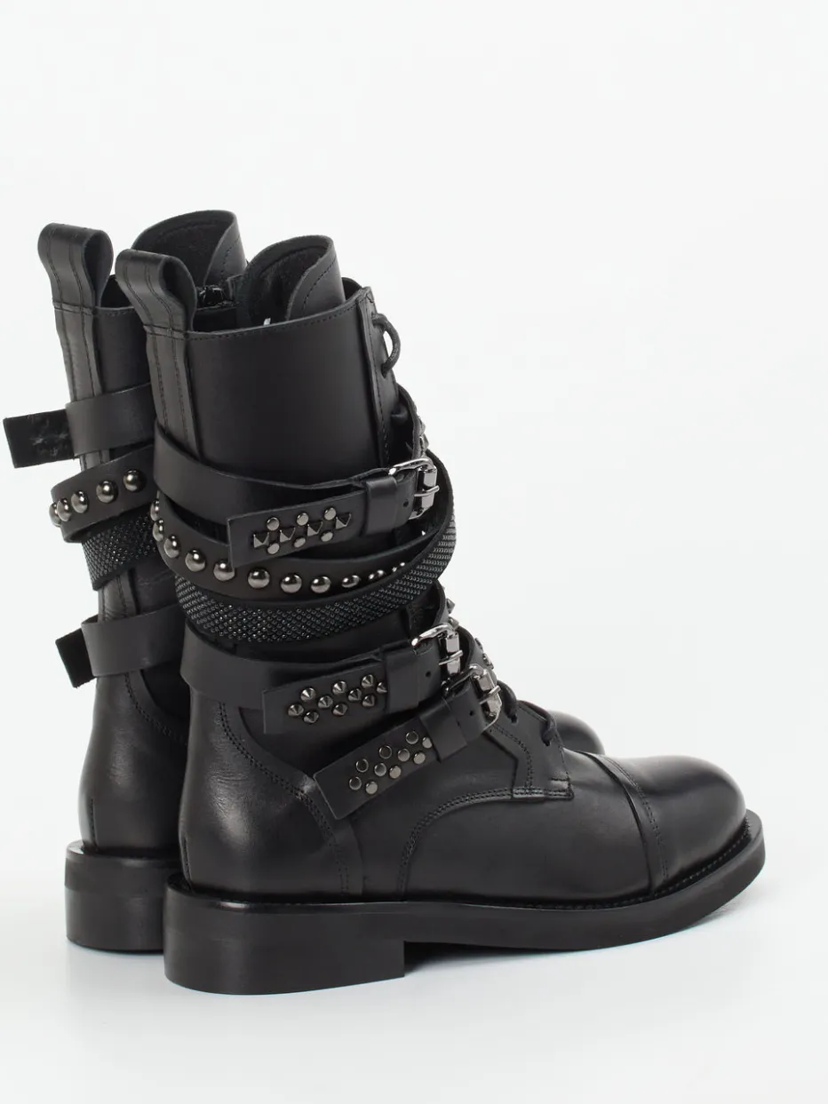 Damen Konstantin Starke – Biker Boots aus Kalbleder