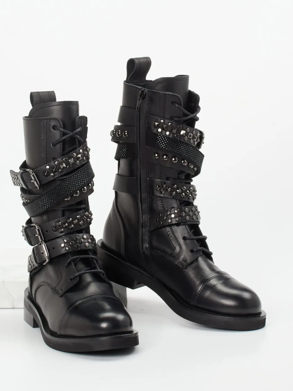 Damen Konstantin Starke – Biker Boots aus Kalbleder
