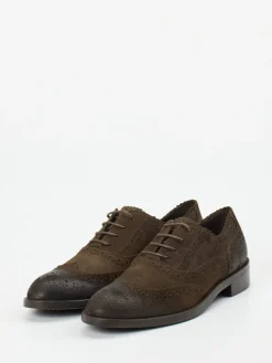 Damen Konstantin Starke – Brogues aus Veloursleder mokka