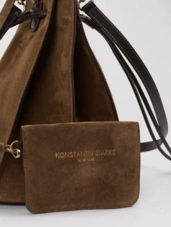 Damen Konstantin Starke – Bucket Bag aus Veloursleder