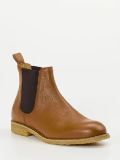 Herren Konstantin Starke – Chelsea Boots aus Glattleder Cognac