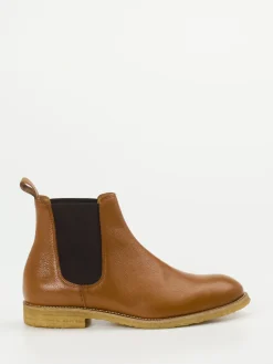 Herren Konstantin Starke – Chelsea Boots aus Glattleder Cognac