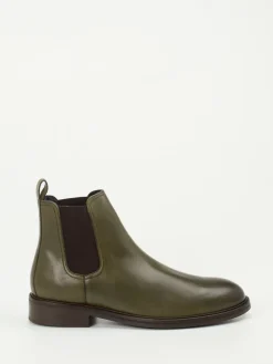 Herren Konstantin Starke – Chelsea Boots aus Kalbleder oliv