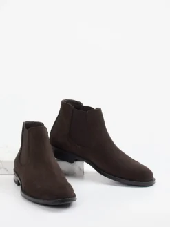 – Chelsea Boots aus Veloursleder Dunkel*Konstantin Starke Outlet
