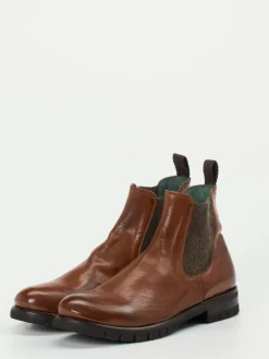 Damen Konstantin Starke – Chelsea Boots aus Känguruleder cognac