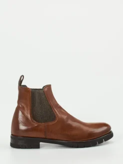 Damen Konstantin Starke – Chelsea Boots aus Känguruleder cognac