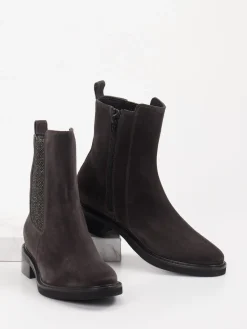 – Chelsea Boots aus Veloursleder Dunkelbraun*Konstantin Starke New