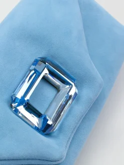 Damen Konstantin Starke – Clutch aus Veloursleder Himmel