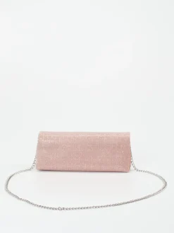 Damen Konstantin Starke – Clutch aus Textil in Rosé mit Glitzer