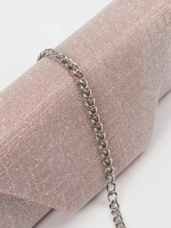 Damen Konstantin Starke – Clutch aus Textil in Rosé mit Glitzer