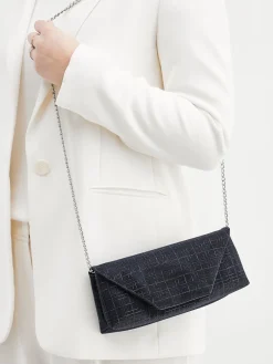 Damen Konstantin Starke – Clutch aus Textil Dunkel