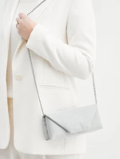 Damen Konstantin Starke – Clutch aus Metallic-Textil