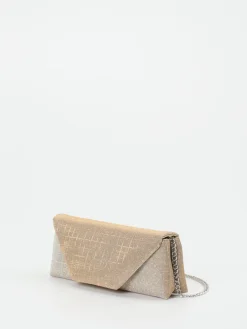 Damen Konstantin Starke – Clutch aus Textil in Champagner