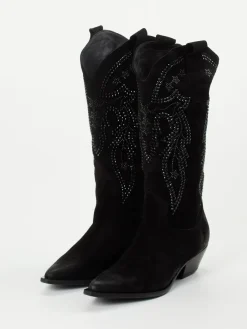 – Cowboyboots aus Veloursleder*Konstantin Starke