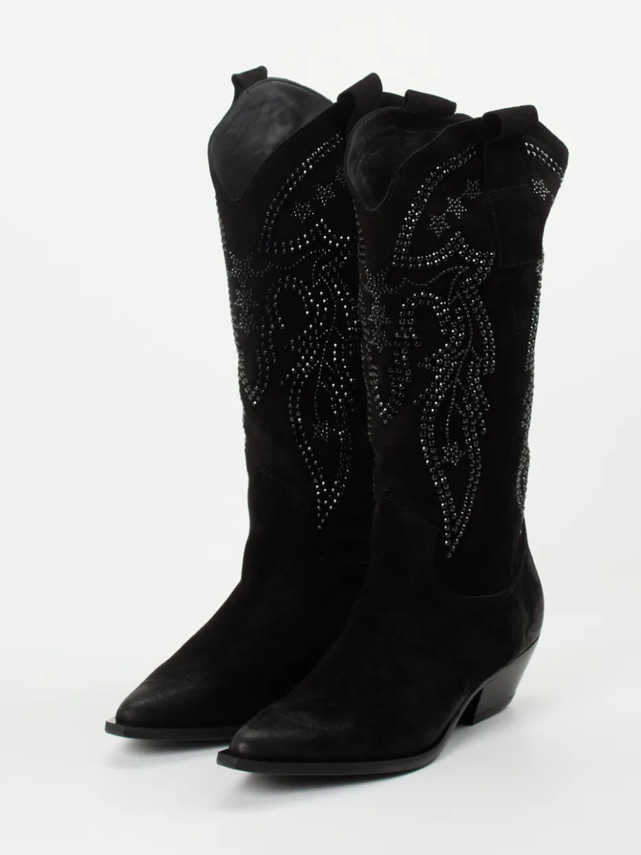 – Cowboyboots aus Veloursleder*Konstantin Starke