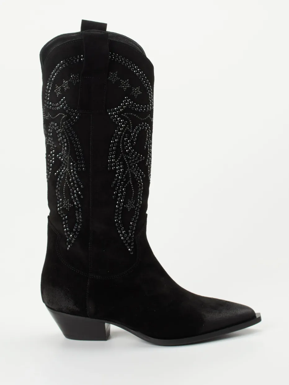 – Cowboyboots aus Veloursleder*Konstantin Starke