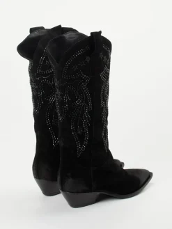 – Cowboyboots aus Veloursleder*Konstantin Starke