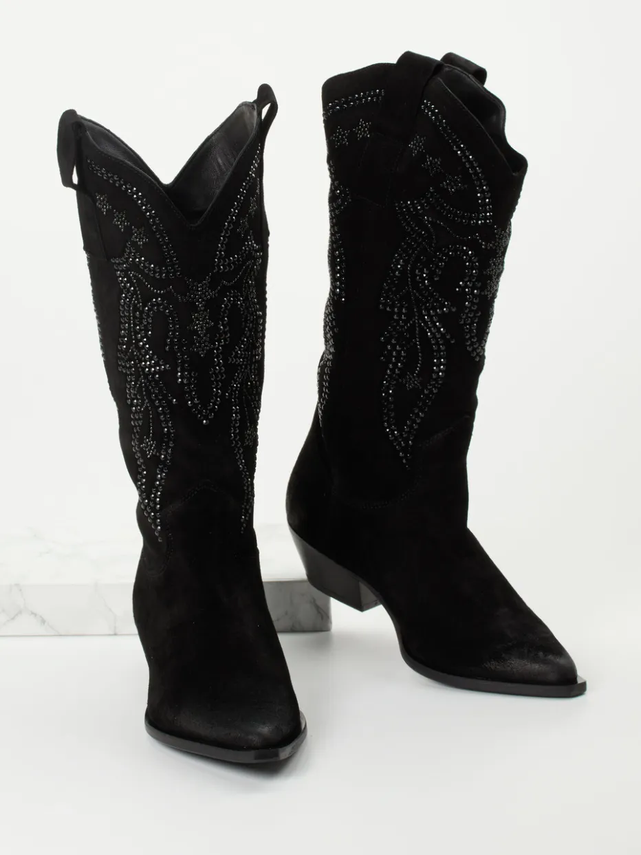 – Cowboyboots aus Veloursleder*Konstantin Starke