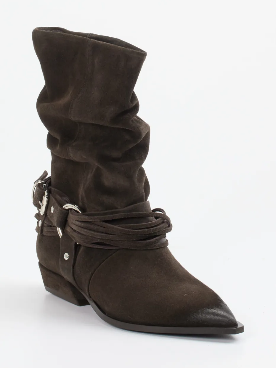 Damen Konstantin Starke – Cowboyboots aus Veloursleder