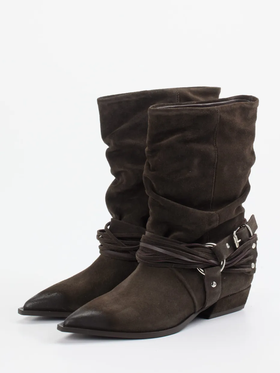 Damen Konstantin Starke – Cowboyboots aus Veloursleder
