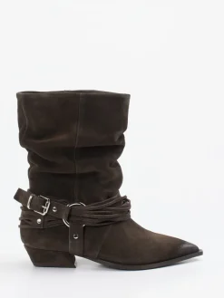 Damen Konstantin Starke – Cowboyboots aus Veloursleder