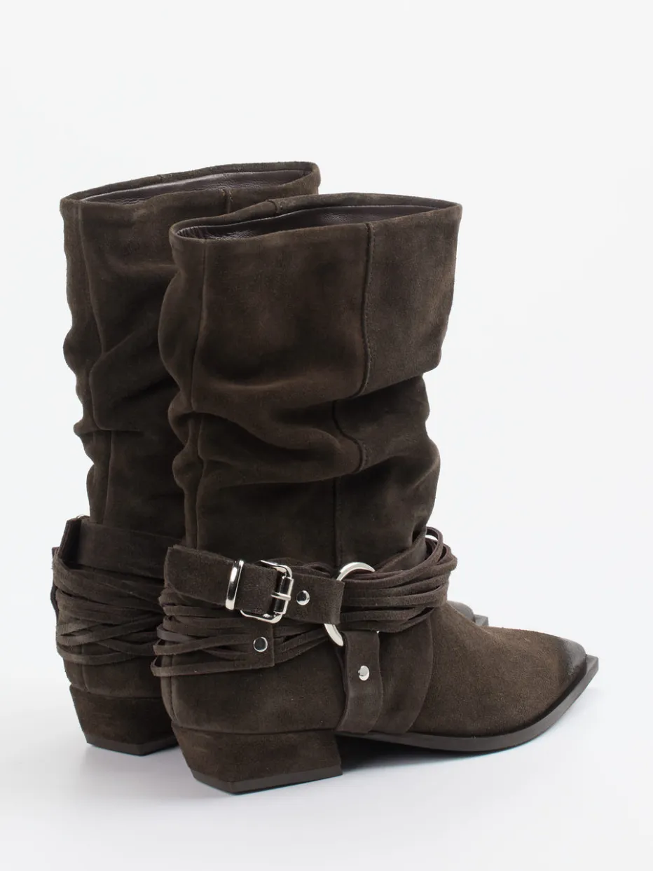 Damen Konstantin Starke – Cowboyboots aus Veloursleder