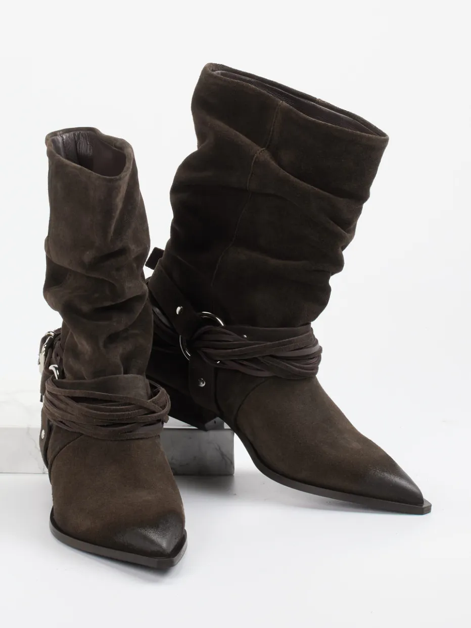 Damen Konstantin Starke – Cowboyboots aus Veloursleder