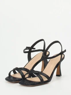 – High Heel Sandaletten aus Metallicleder*Konstantin Starke New