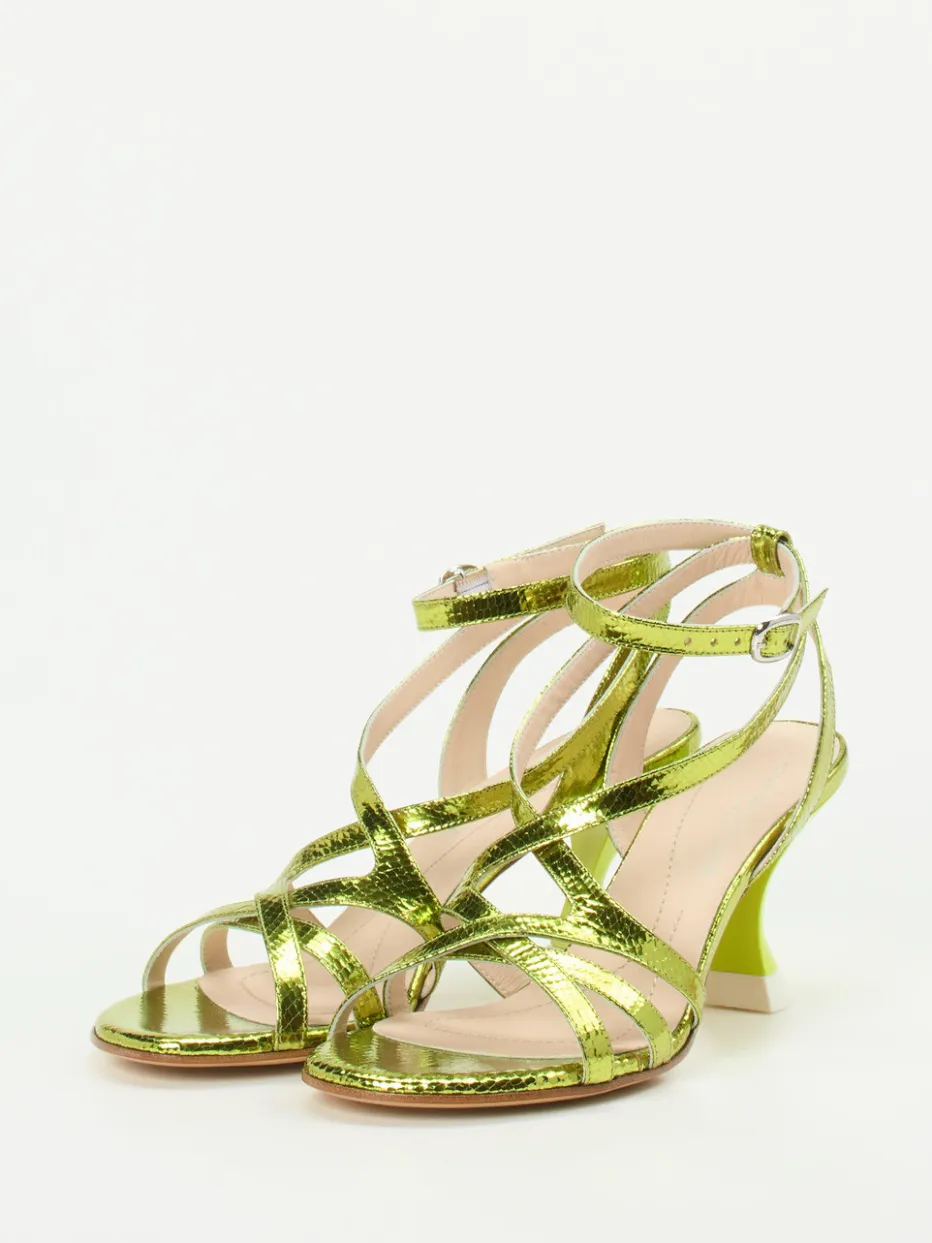 – High Heel Sandalen aus Metallicleder*Konstantin Starke Sale