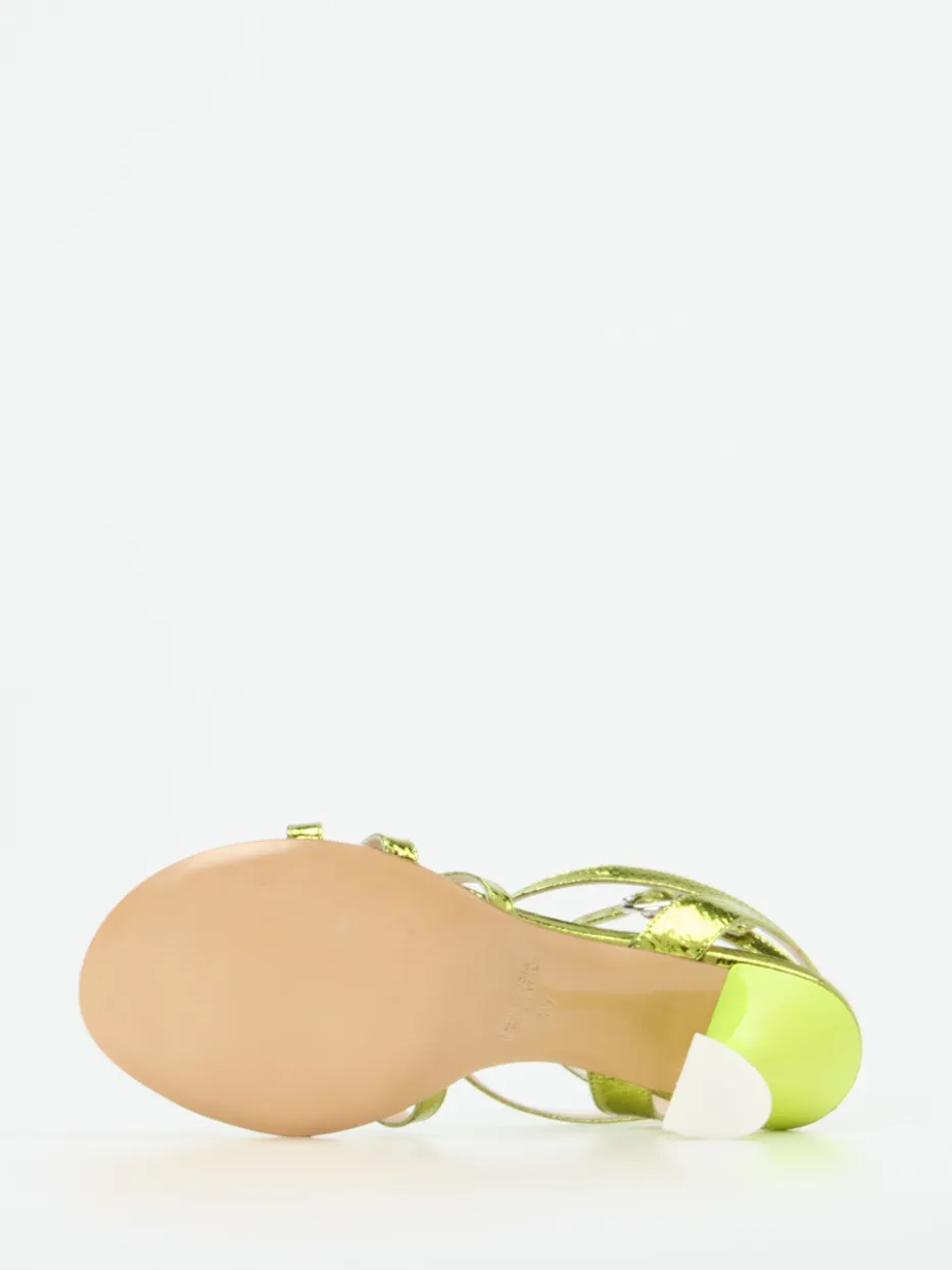 – High Heel Sandalen aus Metallicleder*Konstantin Starke Sale