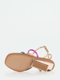 – High Heel Sandale aus Metallicleder*Konstantin Starke