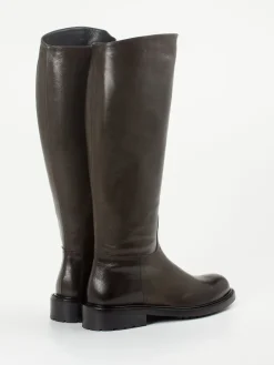 Damen Konstantin Starke – Kniehohe Stiefel aus Kalbleder dunkel