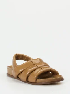 Damen Konstantin Starke – Komfort-Sandalen aus Lammleder cognac